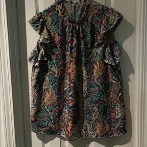 SHEIN Multicolor Floral Pattern Top